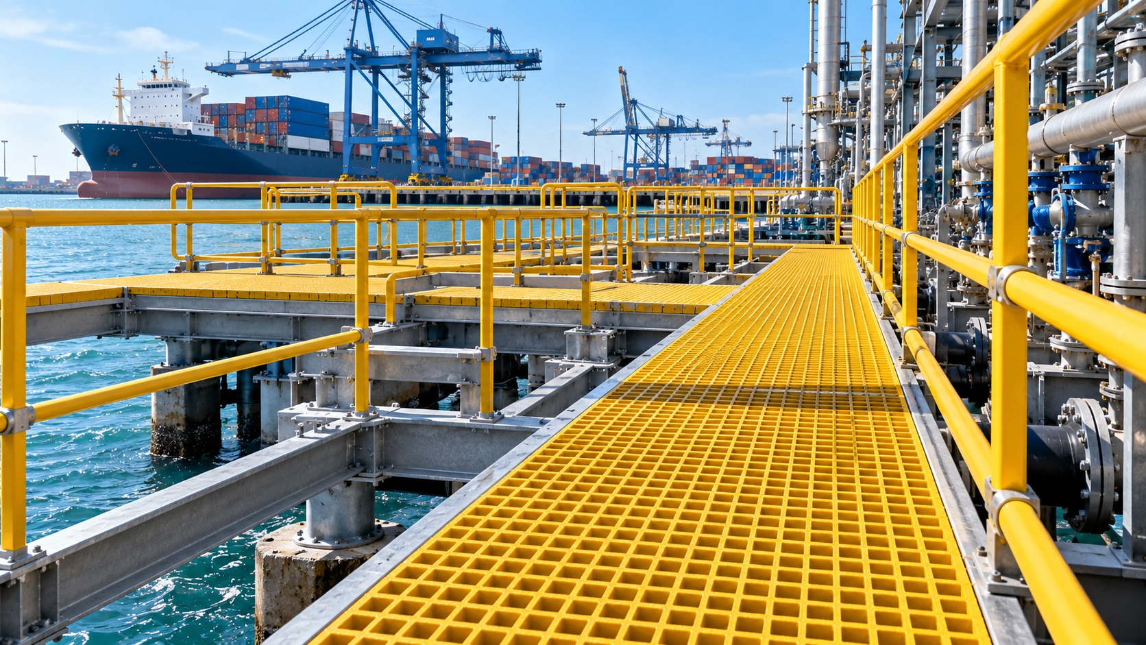 Tấm sàn FRP và sàn FRP Grating